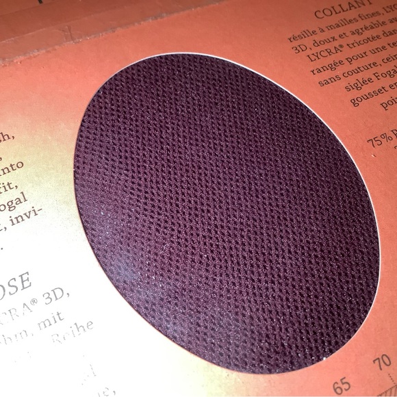 Fogal Netlace fishnet pantyhose, color barolo (dark red), size: S - Picture 12 of 12